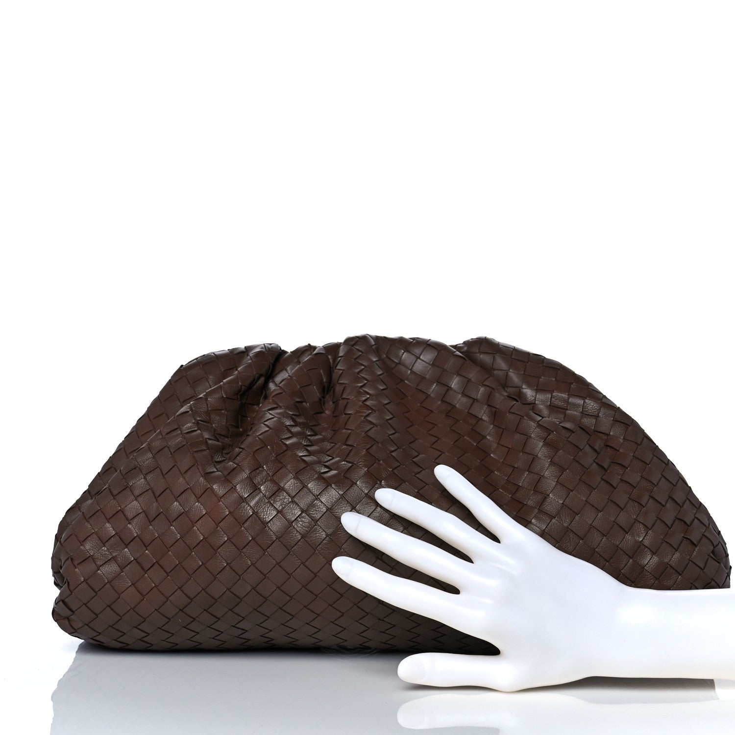 Bottega Veneta Nappa Intrecciato The Pouch Oversized Clutch 2 of 10
