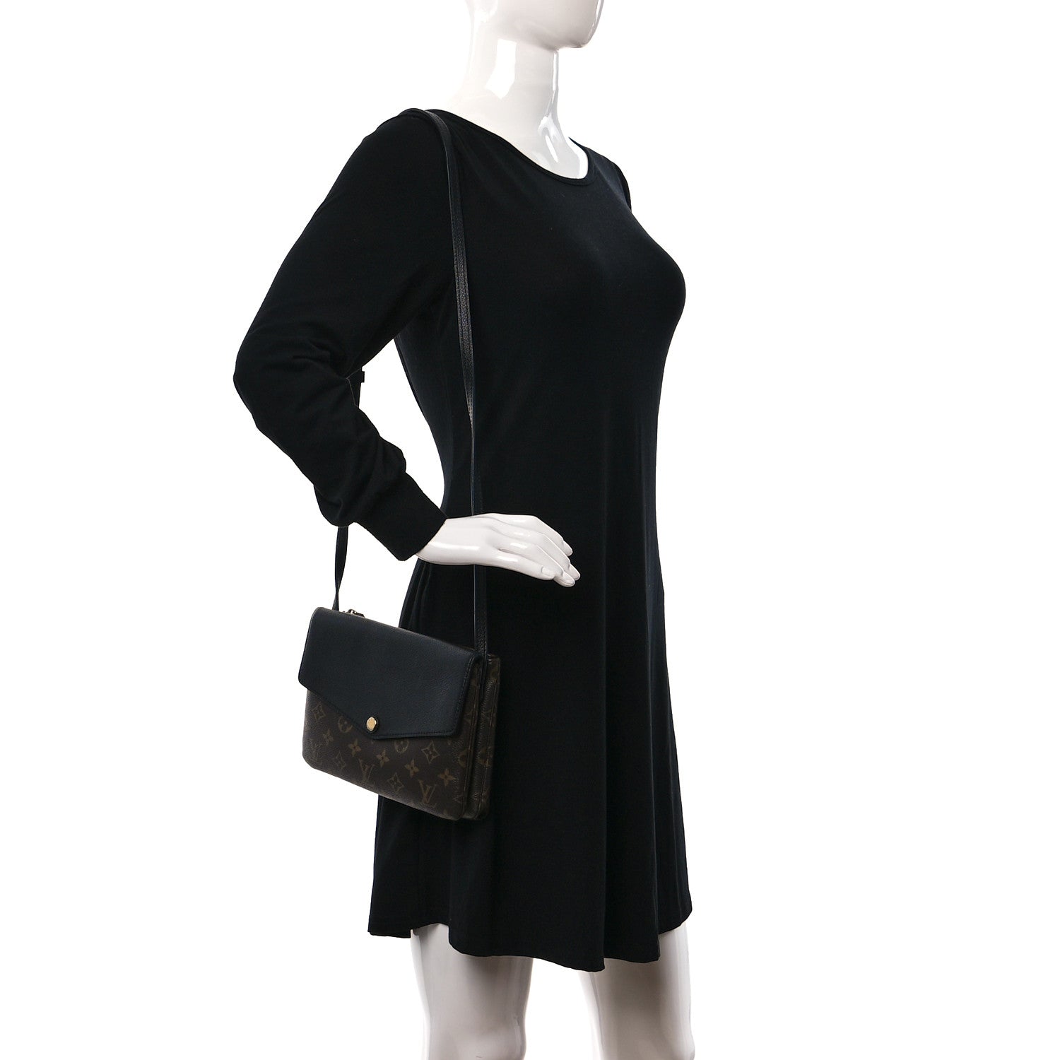 Louis Vuitton Monogram Twice Pochette Black 2 of 9