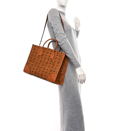 MCM Visetos Large Munich Tote Cognac 2 of 9