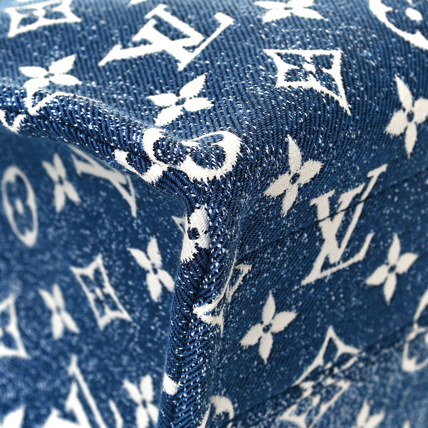 Monogram Jacquard Denim Onthego MM Bleu