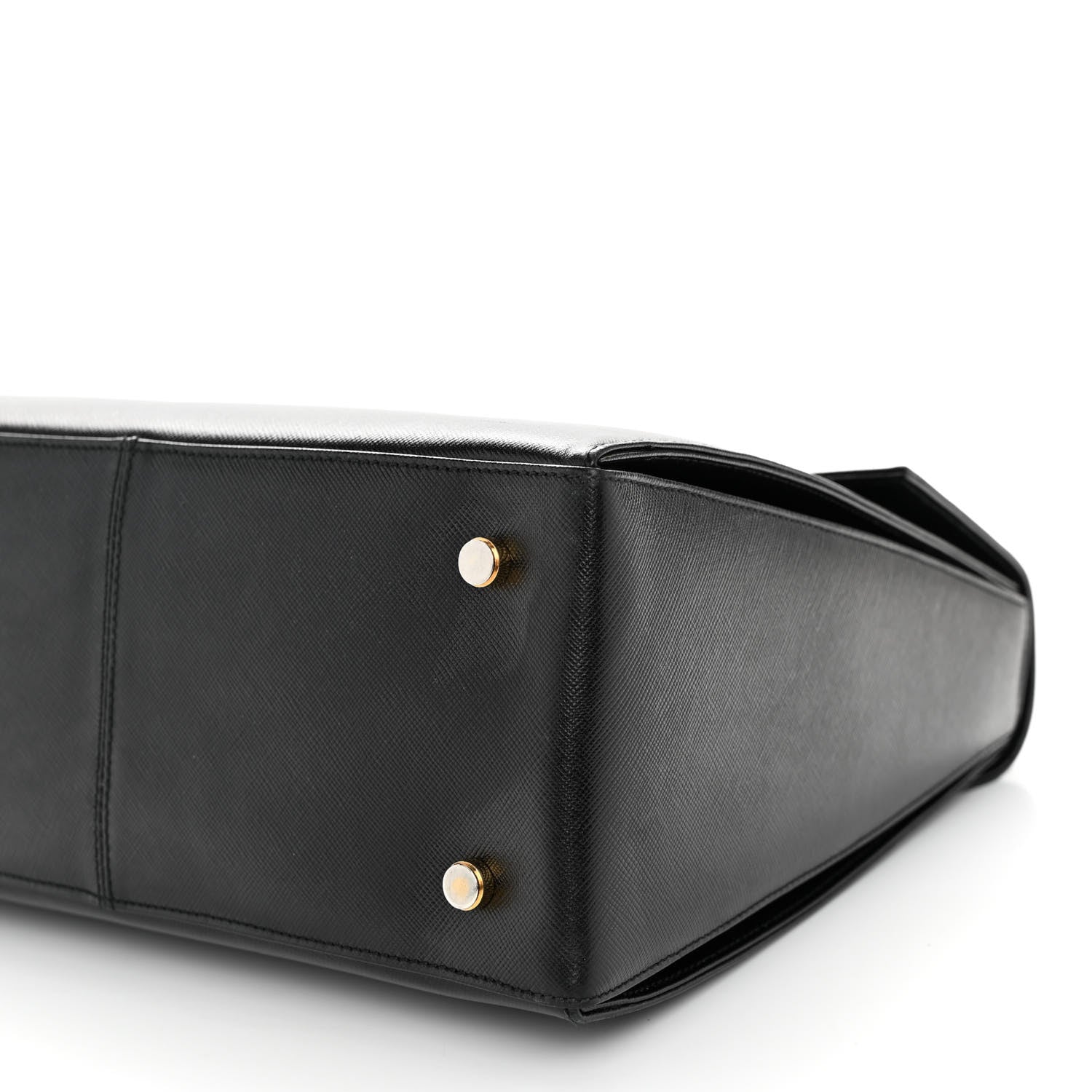 Salvatore Ferragamo Hammered Calfskin Medium Iconic Top Handle Bag Black 9 of 12