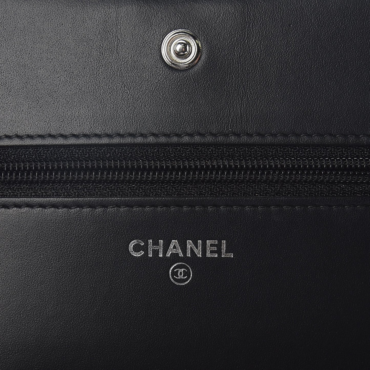 Caviar Quilted Boy Wallet On Chain WOC Black