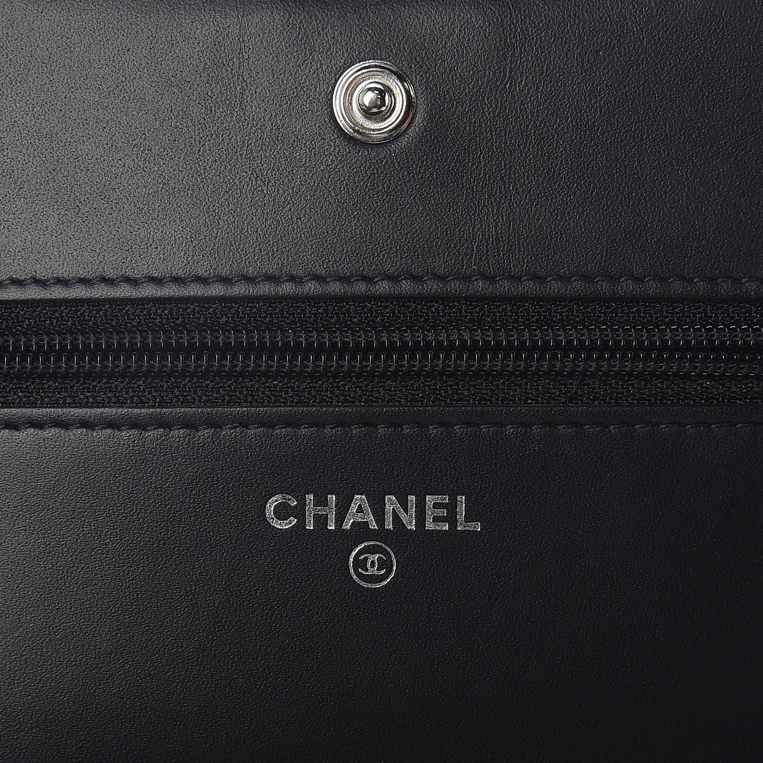 Chanel Caviar Quilted Boy Wallet On Chain WOC Black 6 of 12