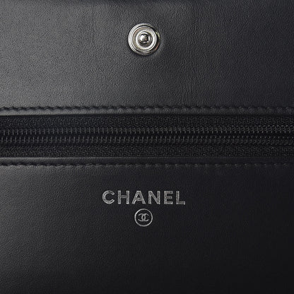 Chanel Caviar Quilted Boy Wallet On Chain WOC Black 6 of 12