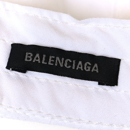 Balenciaga Cotton Drill Logo Baseball Cap S White 8 of 9