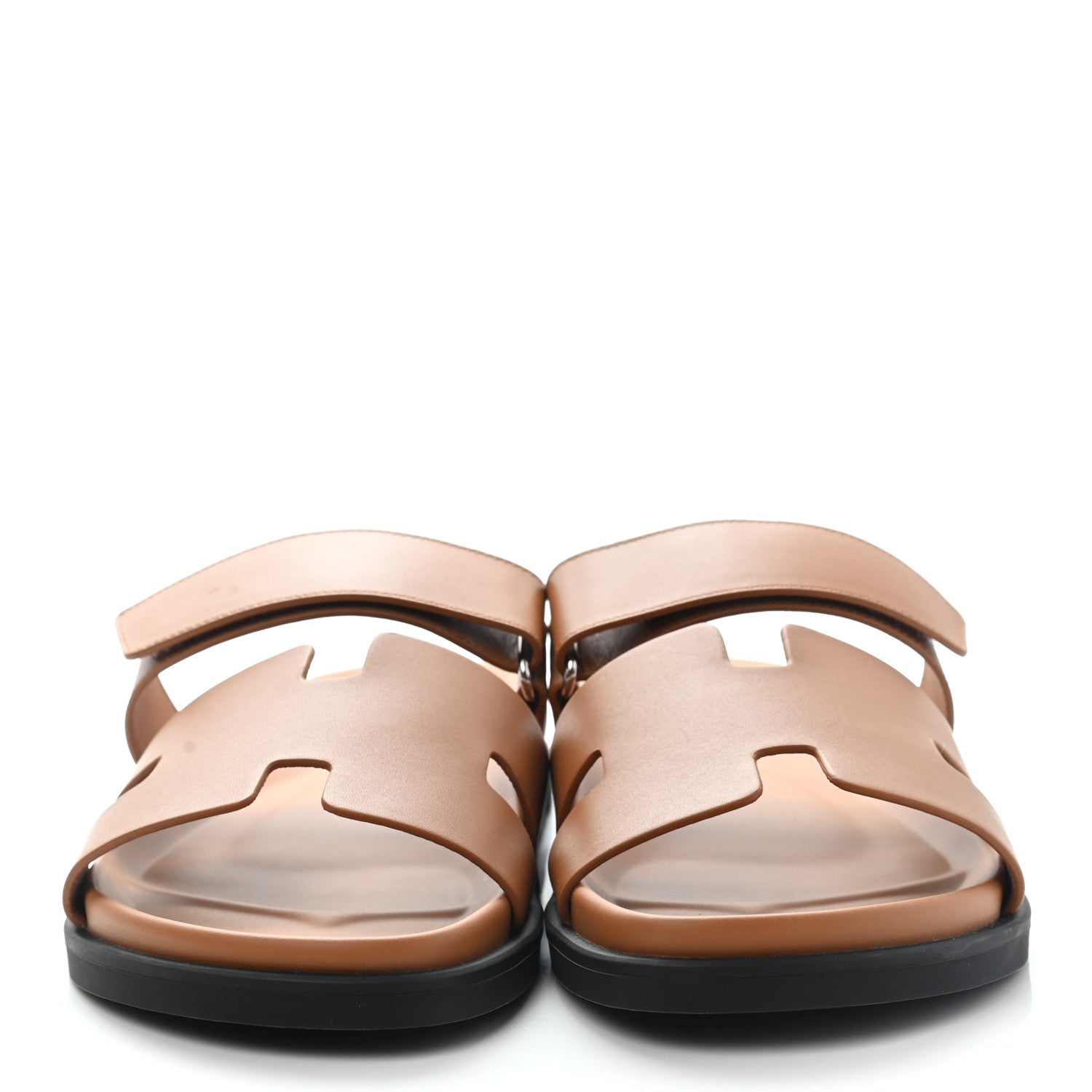 Hermes Calfskin Mens Chypre Sandals 43 Gold 2 of 8
