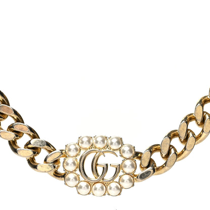 Gucci Pearl Double G Choker Gold 1 of 5