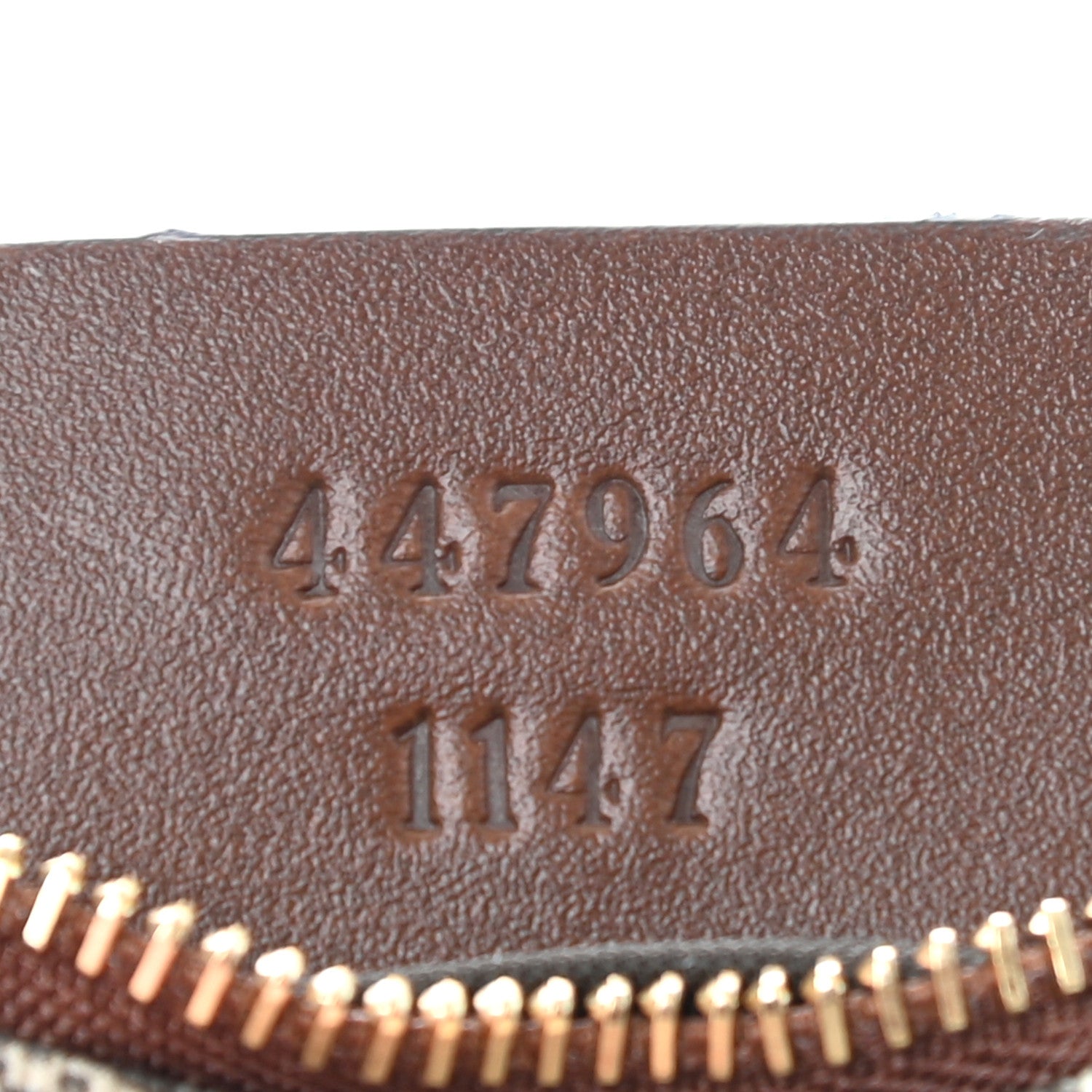 Gucci GG Supreme Monogram Key Case Beige Ebony Cuir 7 of 8