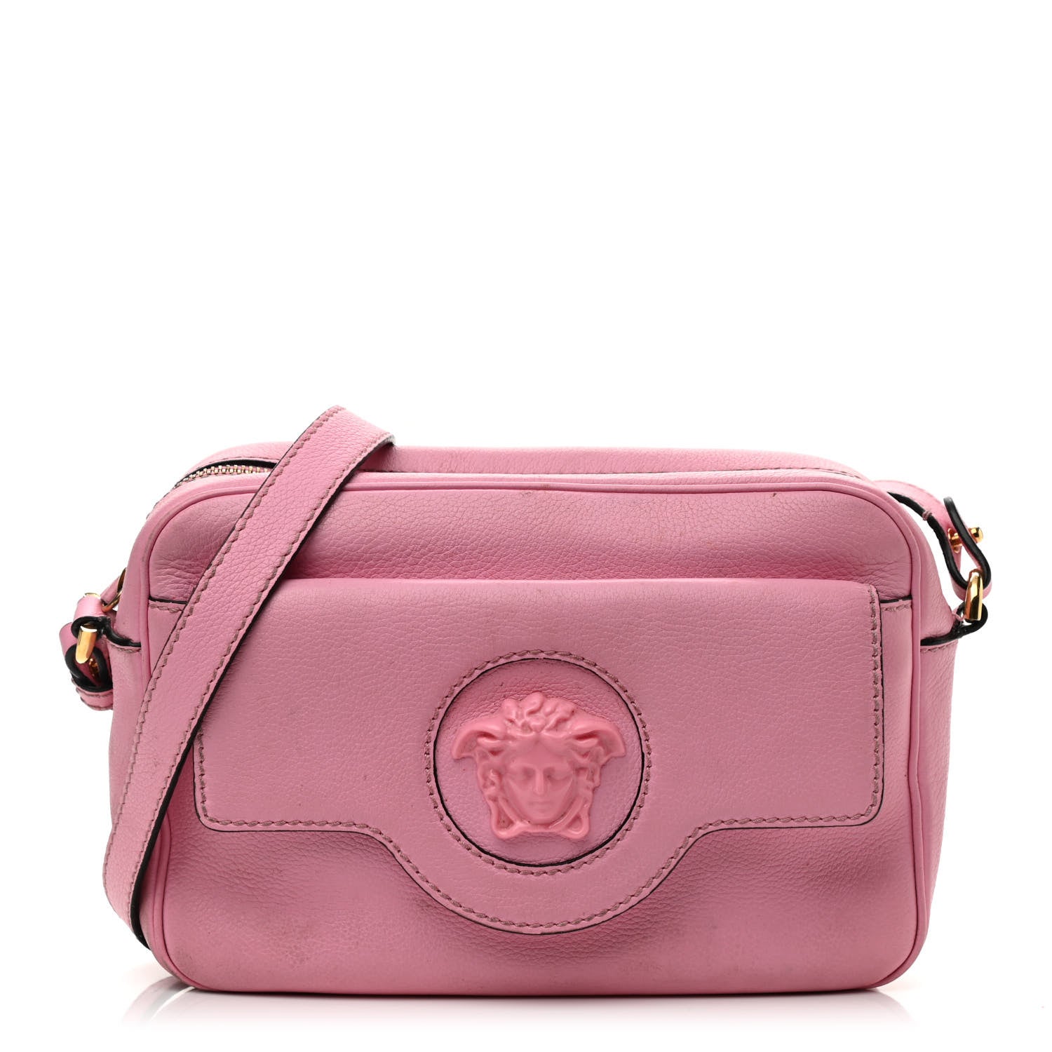 Versace Grained Calfskin Medusa Camera Bag Pink 1 of 16
