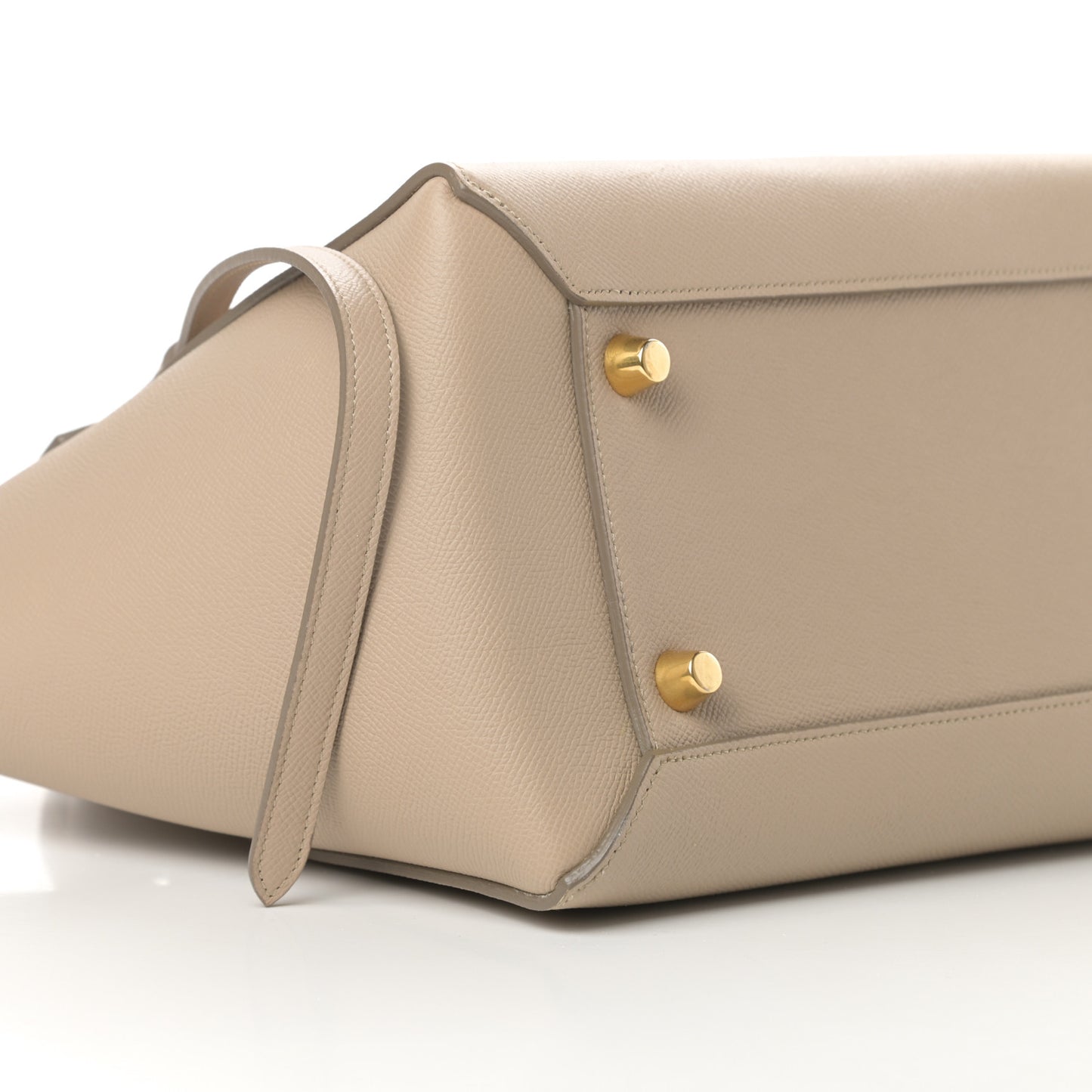 Grained Calfskin Mini Belt Bag Light Taupe