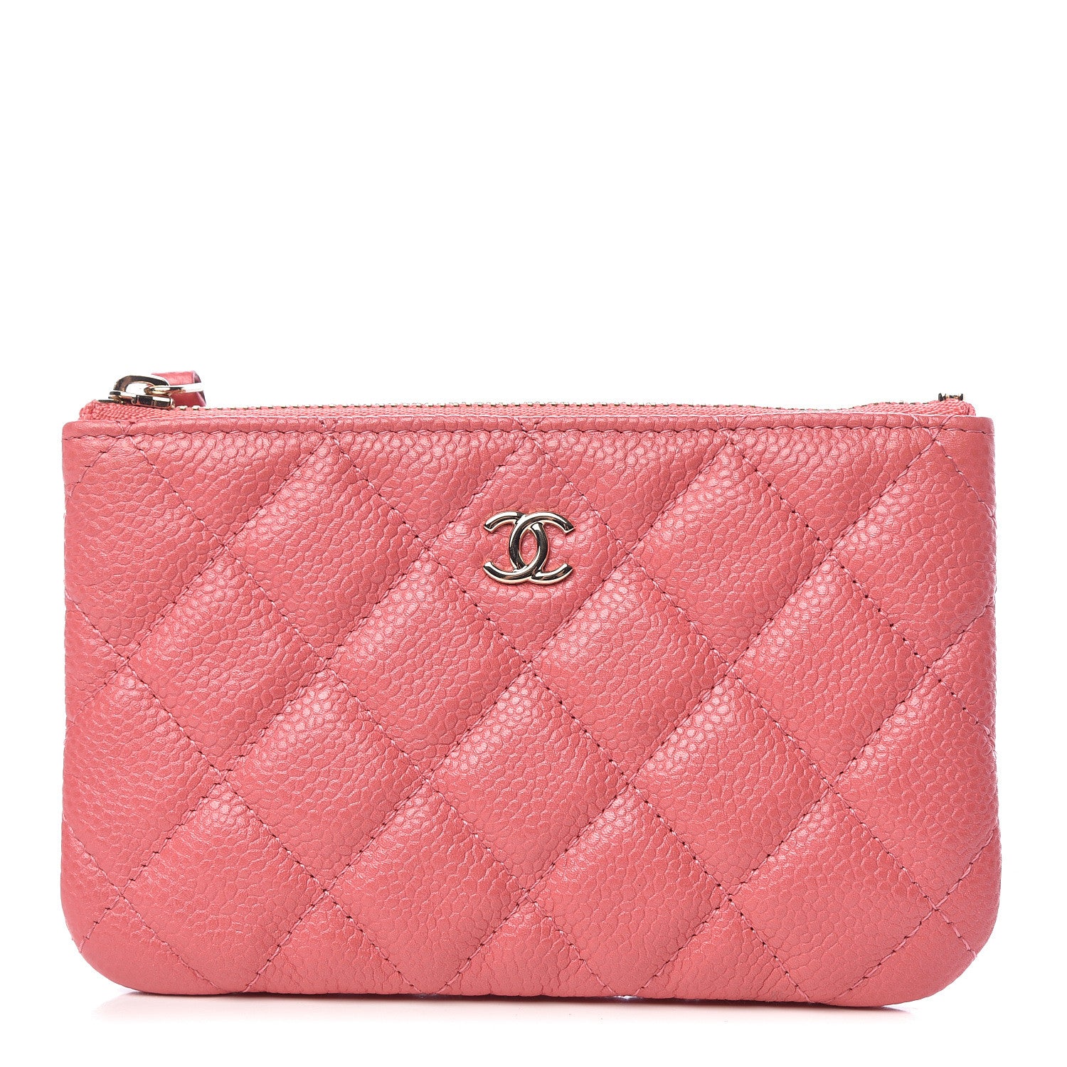 Chanel Iridescent Caviar Quilted Small Cosmetic Case Pink 1 of 8