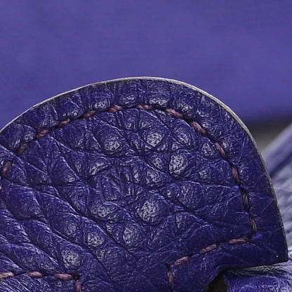 Hermes Taurillon Clemence Evelyne III PM Iris 7 of 10