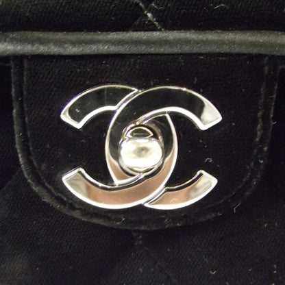 Chanel Velvet Quilted East West Flap Black 10 of 11