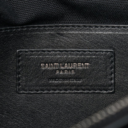 Saint Laurent Berber Chevron Tassel Monogram Large College Bag Black 5 of 12