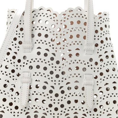 Alaia Calfskin Vienne Wave Mina 20 Bag White 8 of 12