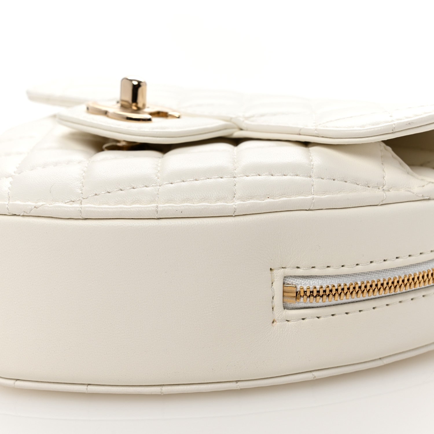 Chanel Lambskin Quilted CC In Love Heart Bag White 10 of 10