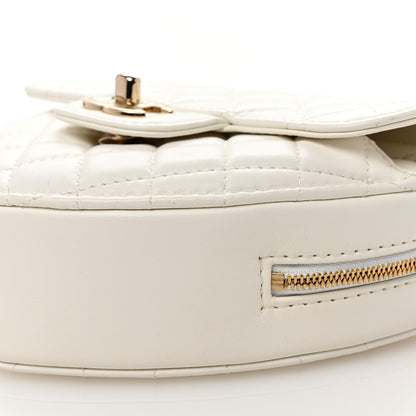 Chanel Lambskin Quilted CC In Love Heart Bag White 10 of 10