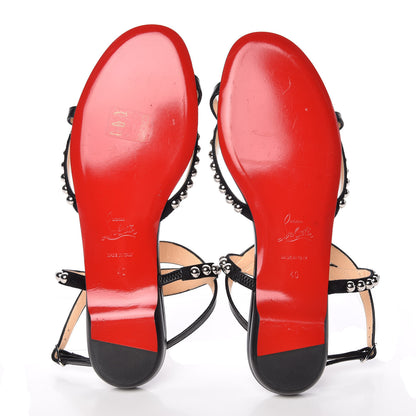 Christian Louboutin Nappa Galeria Flat Sandals 40 Black 5 of 11