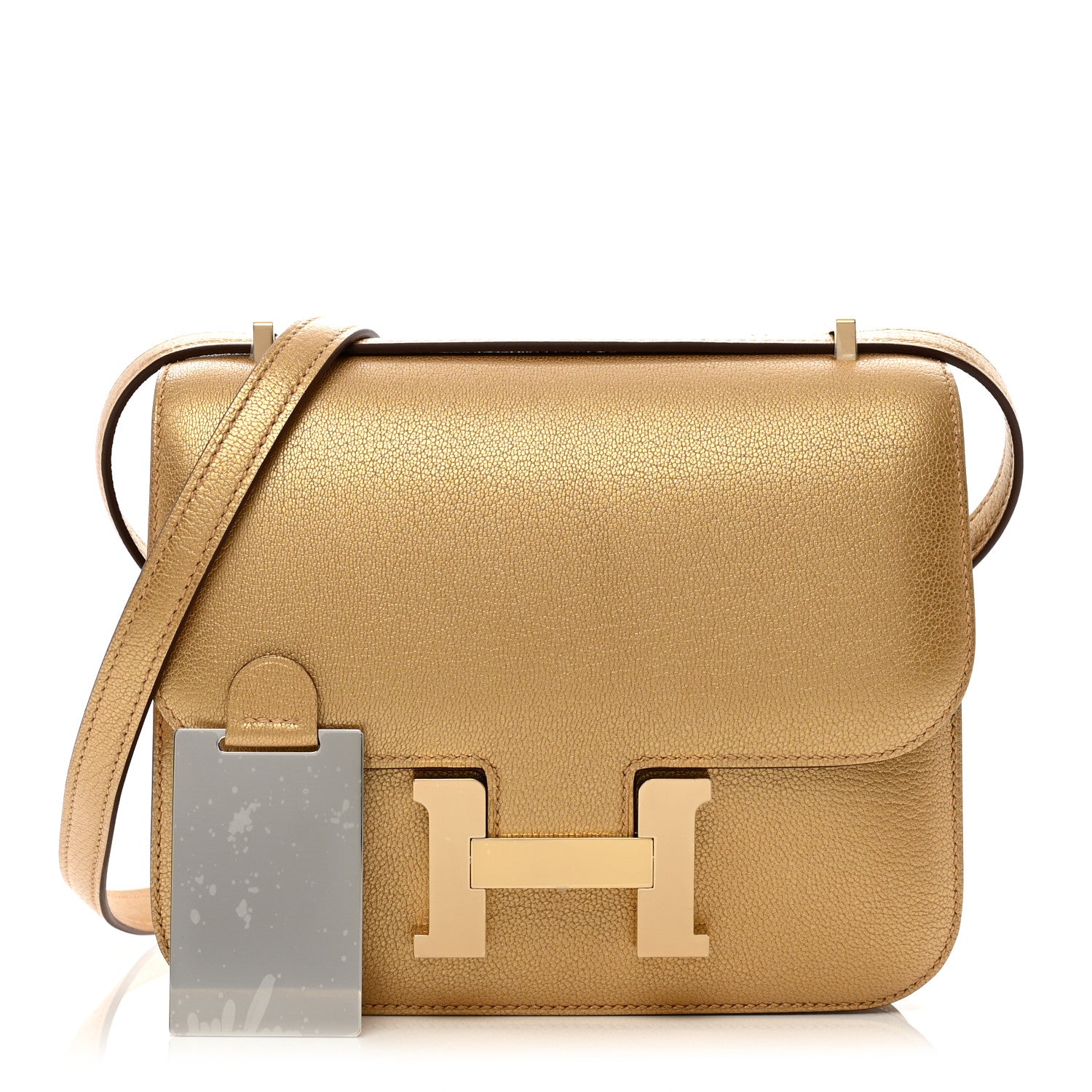 Hermes Metallic Chevre Chamkilight Constance 18 Dore 1 of 10