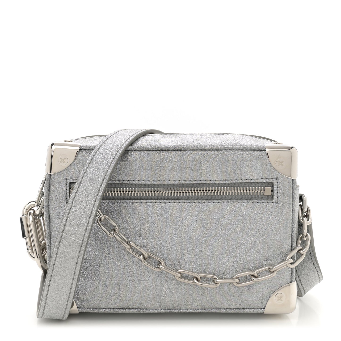 Damier Glitter Mini Soft Trunk Silver