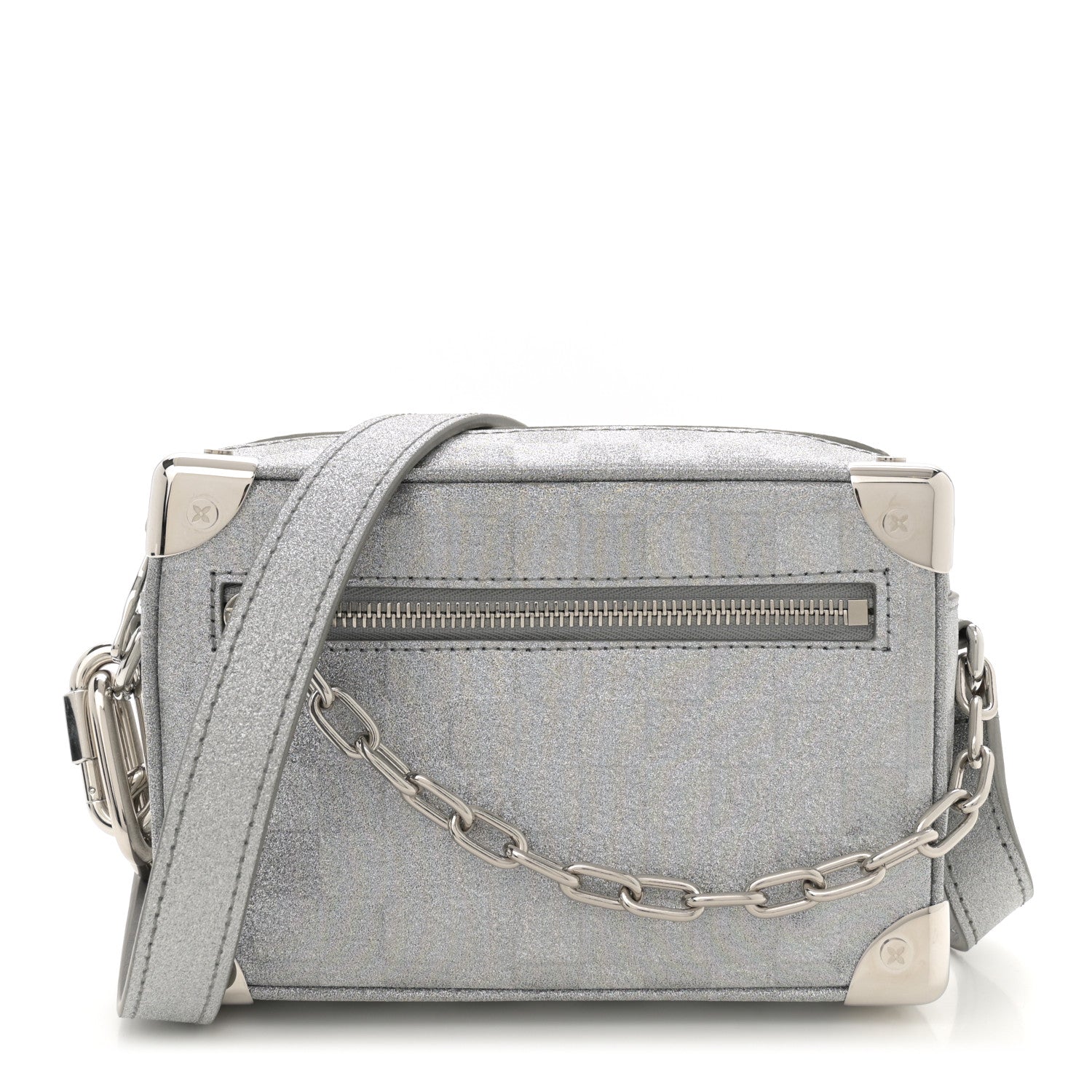 Louis Vuitton Damier Glitter Mini Soft Trunk Silver 1 of 9