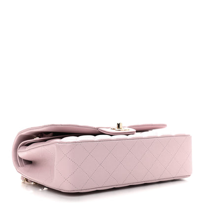 Chanel Caviar Quilted Medium Double Flap Light Pink 4 of 9