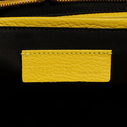 Alexander McQueen Leather Padlock Skull Tote Yellow 6 of 8