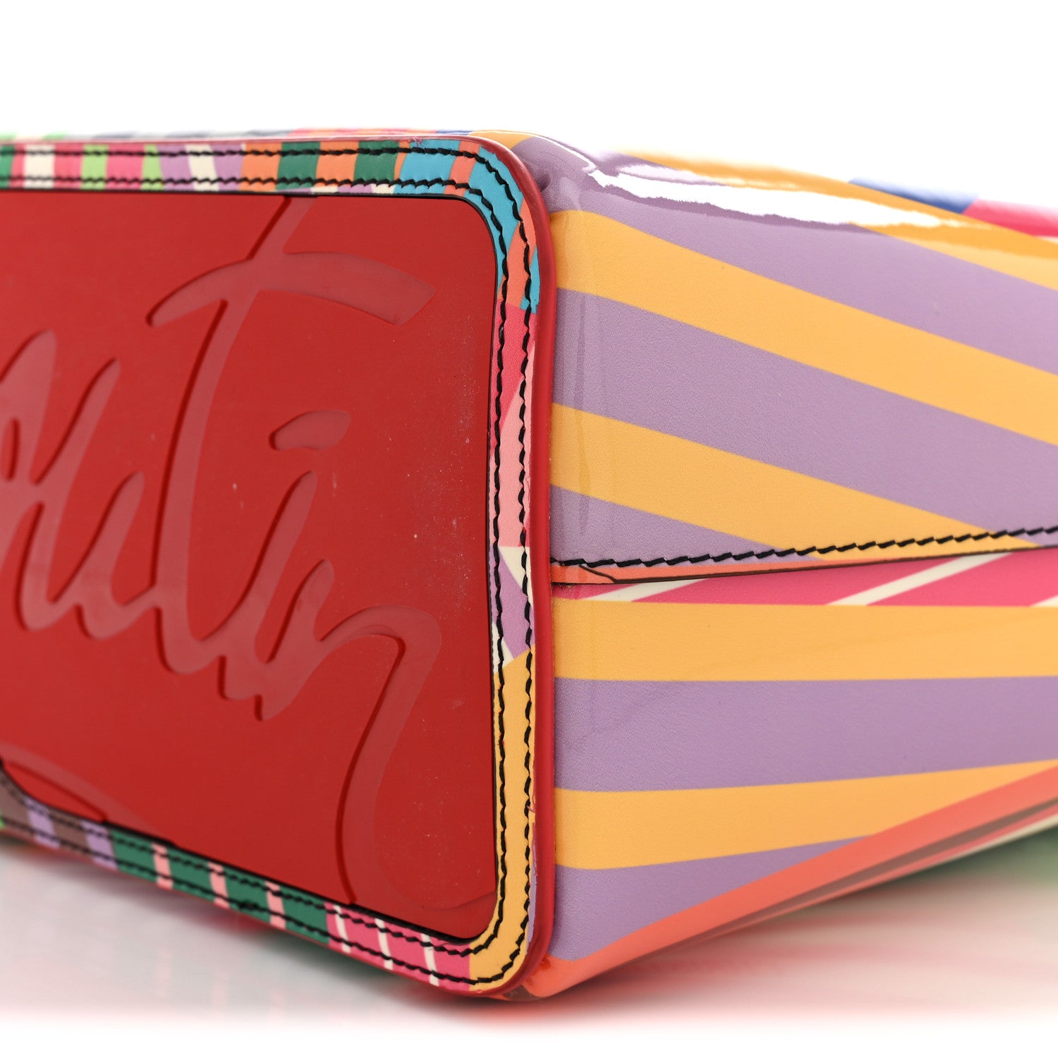 Christian Louboutin Patent Calfskin Small Cabata Tote Multicolor 10 of 11