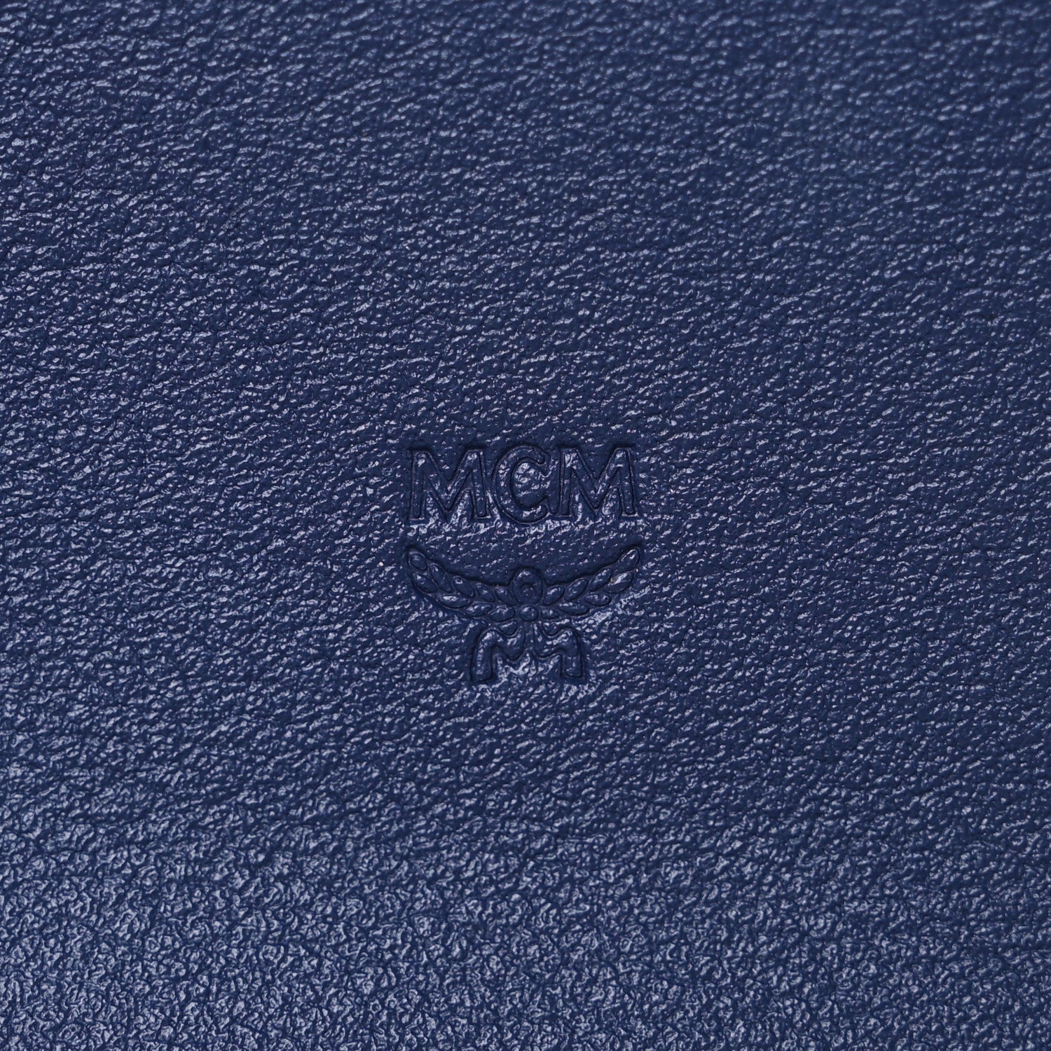 MCM Calfskin Ottomar Large Patricia Wallet On Chain Navy Blue 5 of 5