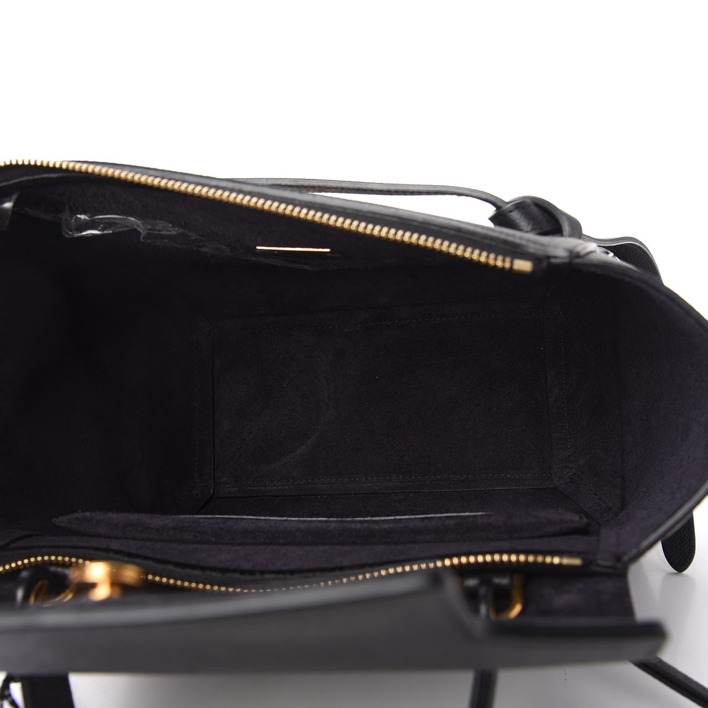 Grained Calfskin Micro Belt Bag Black
