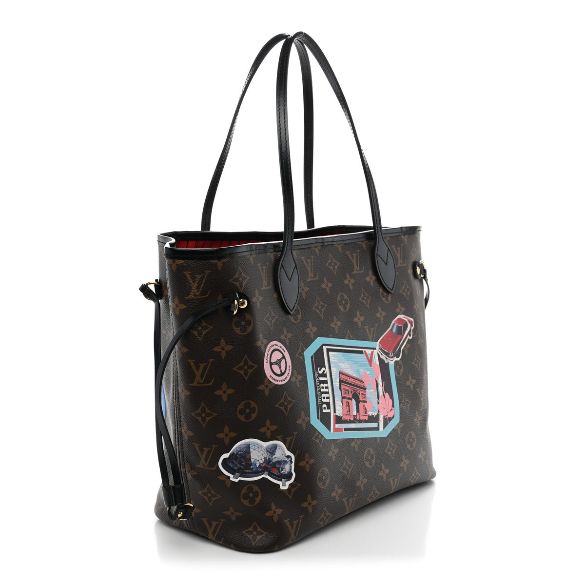 Louis Vuitton Monogram World Tour Neverfull MM 4 of 13
