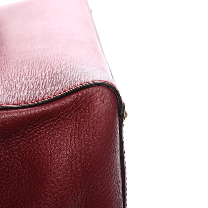 Fendi Vitello Elite Regular 2Jours Tote Rosso Scuro Ciliegia 10 of 11