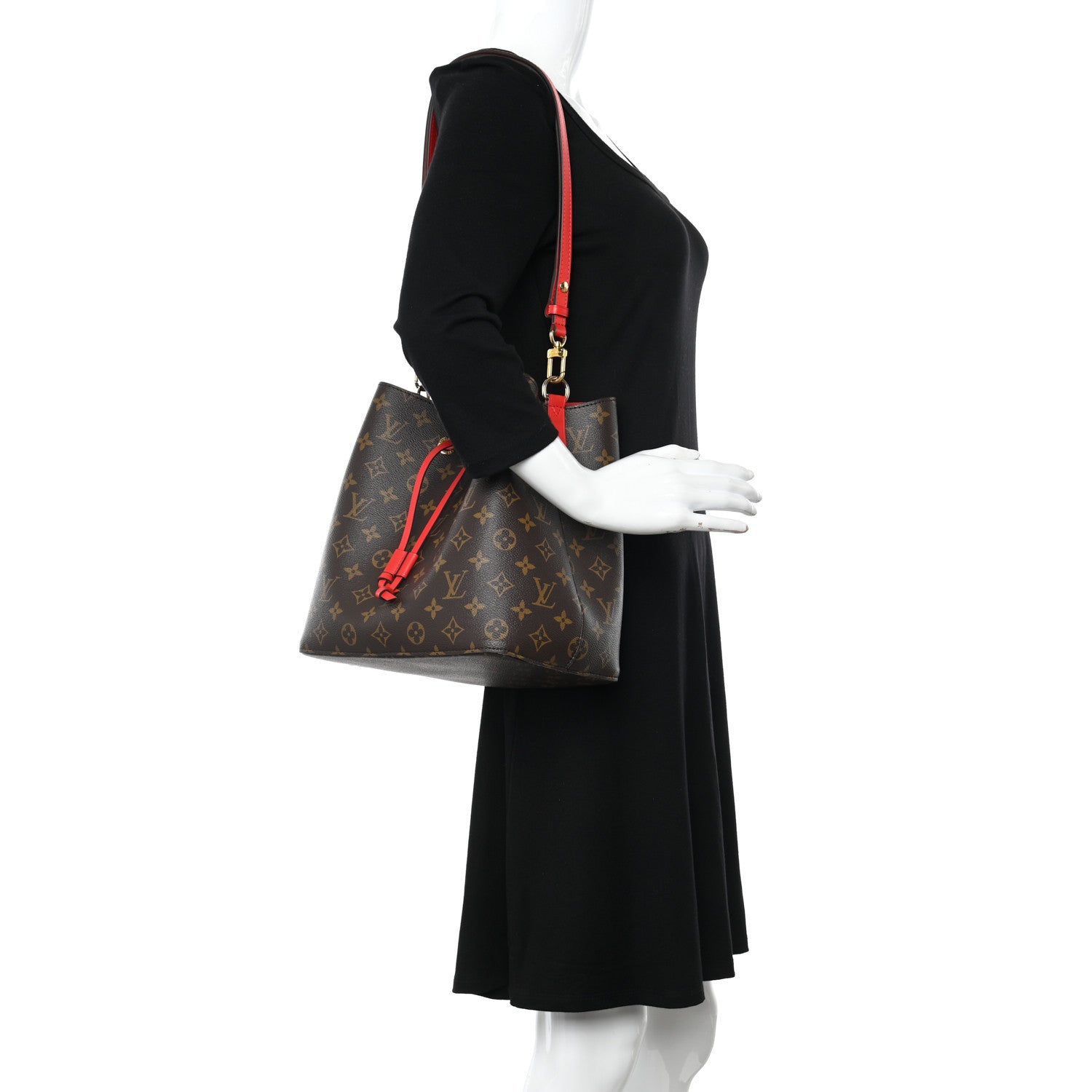 Louis Vuitton Monogram Neonoe MM Coquelicot 3 of 10