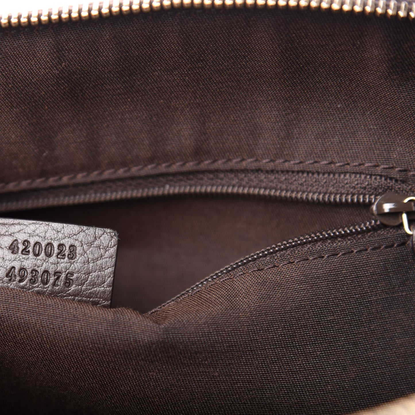 Crystal Monogram Medium Dome Bag Dark Brown
