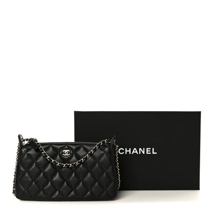 Chanel Caviar Quilted Purse With Chain Black 11 of 11