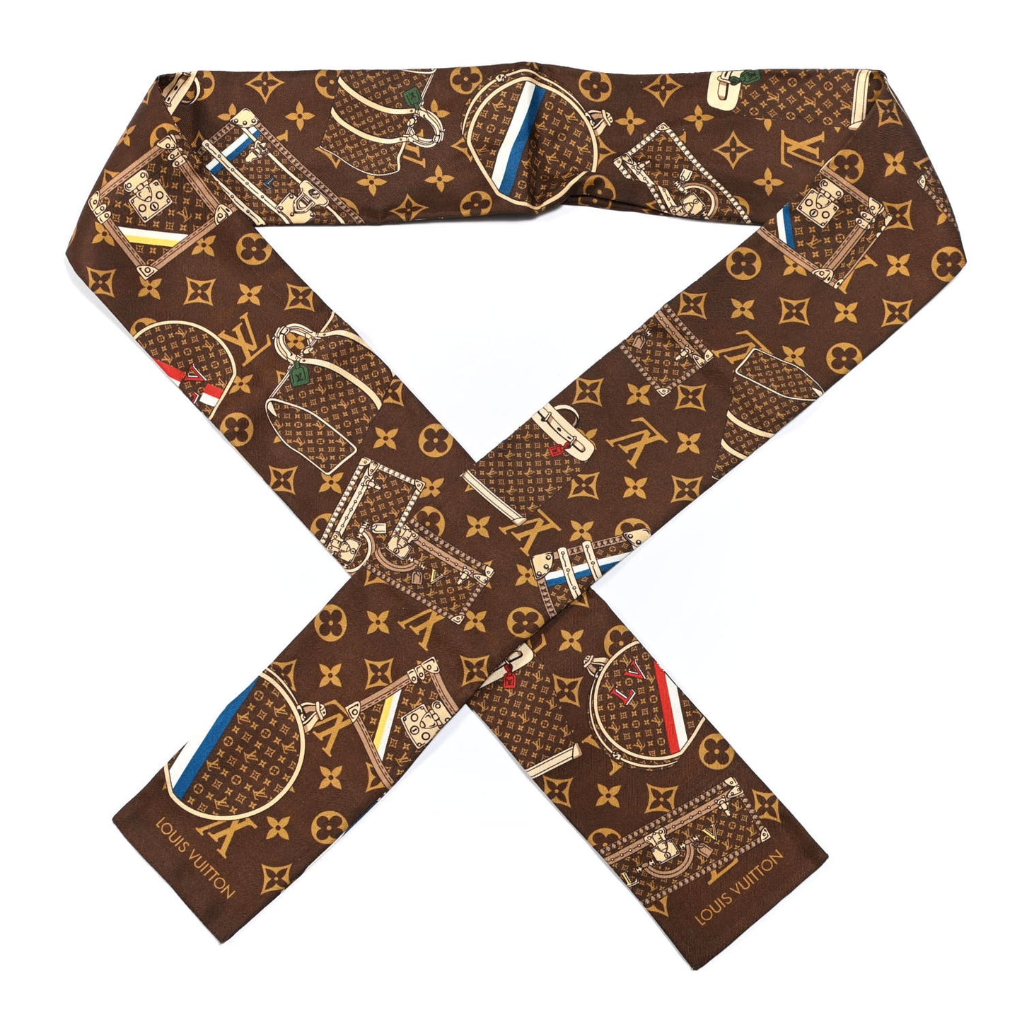 Silk Monogram Trunks Bandeau