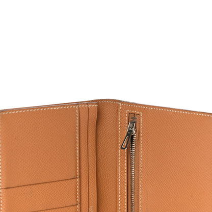 Hermes Epsom Bearn Gusset Wallet Gold 10 of 27