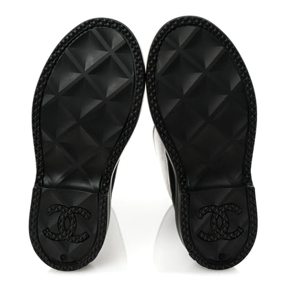 Chanel Caoutchouk CC High Boots 38 Black 6 of 9