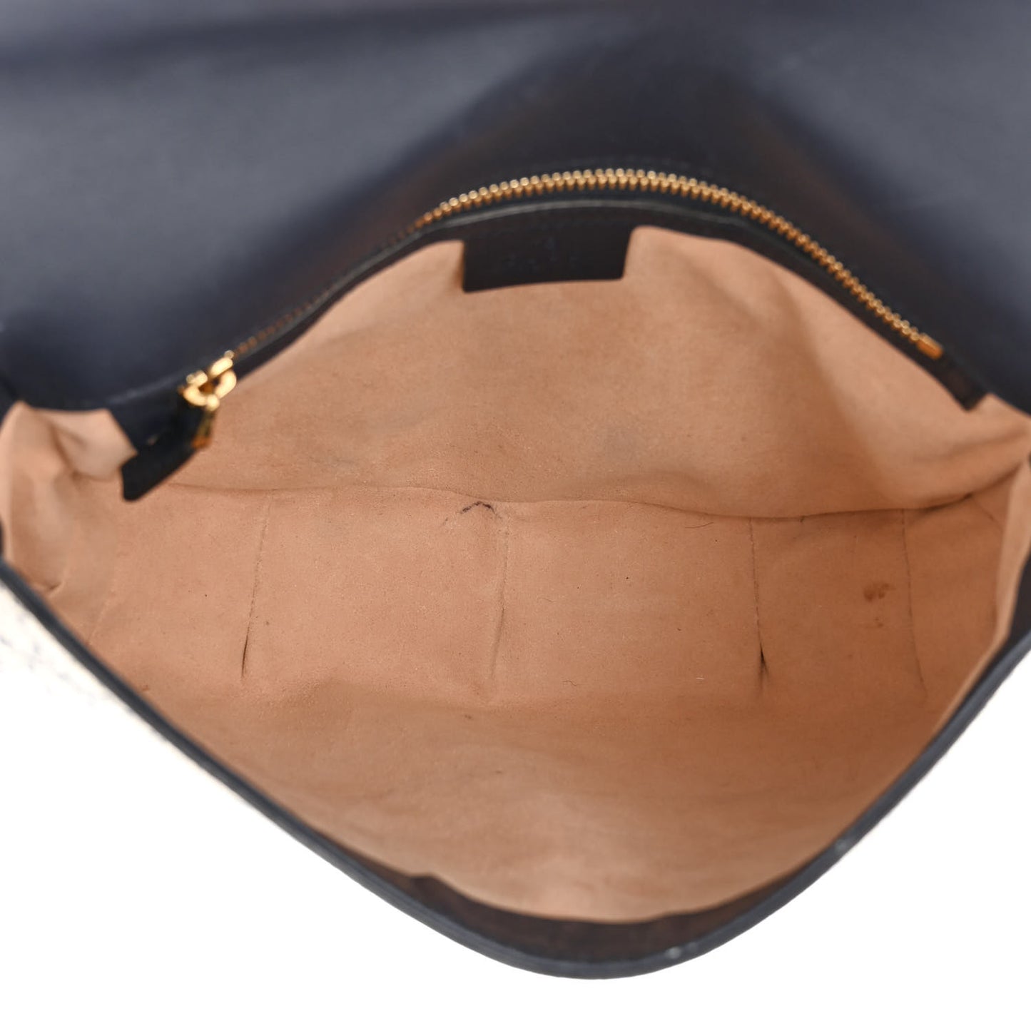 GG Supreme Monogram Small Messenger Shoulder Bag Beige Blue Navy