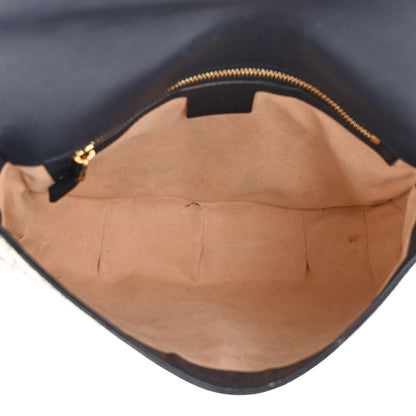 Gucci GG Supreme Monogram Small Messenger Shoulder Bag Beige Blue Navy 5 of 17