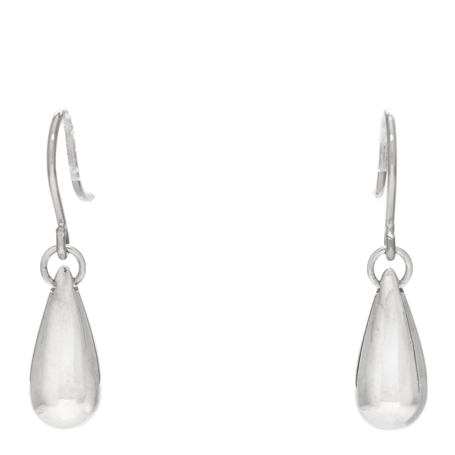 Tiffany Sterling Silver Elsa Peretti Teardrop Earrings 1 of 3