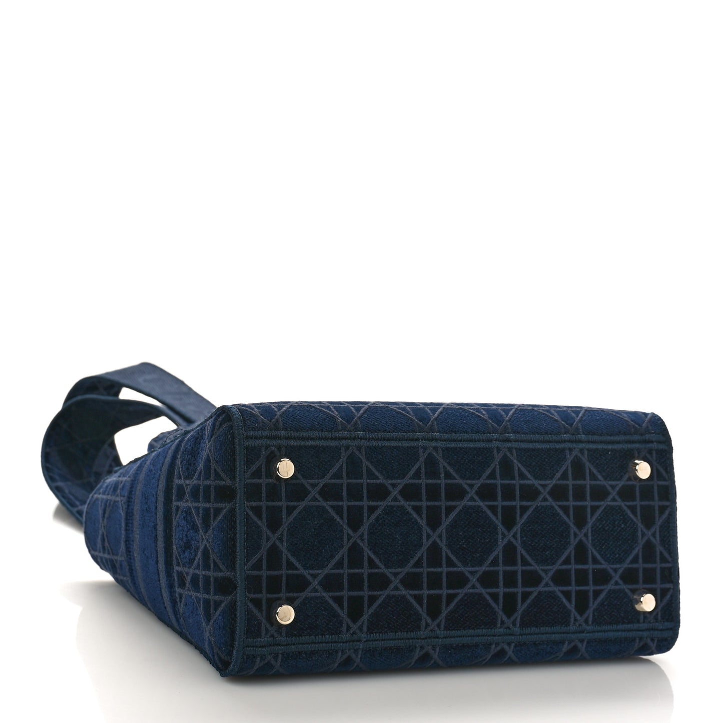 Velvet Cannage Medium Lady D-Lite Blue
