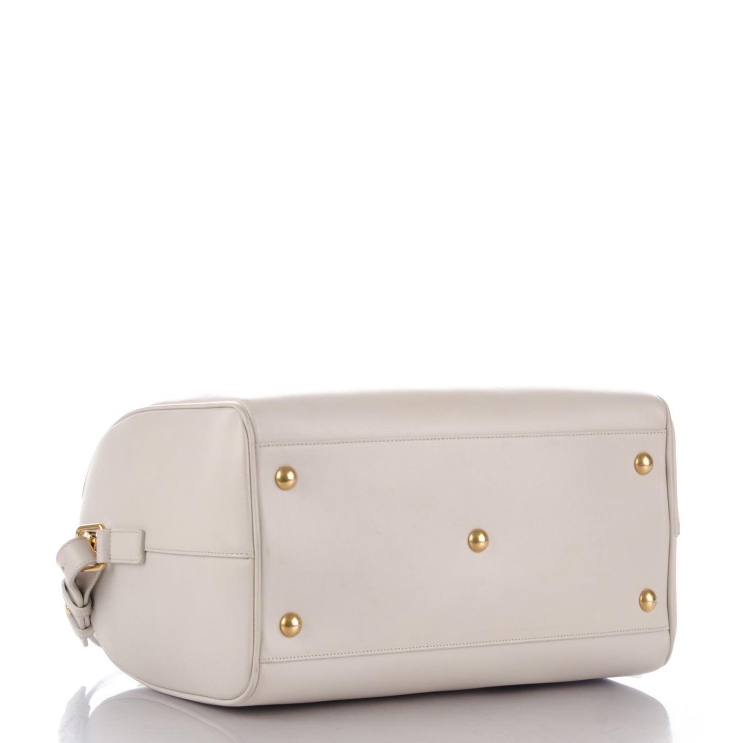 Calfskin Classic Duffle 6 Dove White