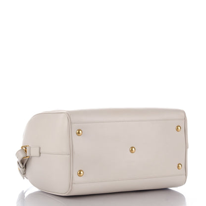 Saint Laurent Calfskin Classic Duffle 6 Dove White 4 of 9