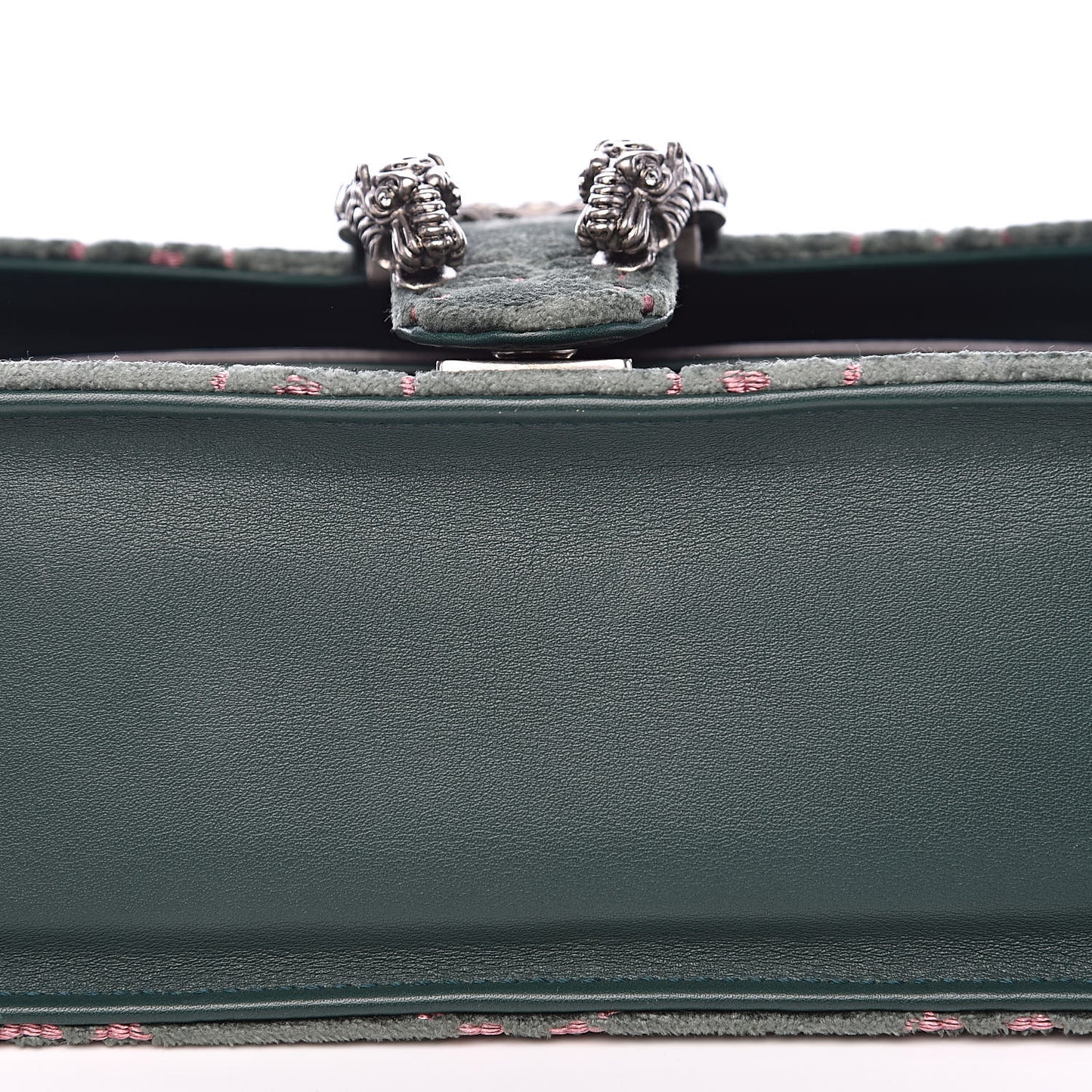 Velvet Moon Calfskin Crystal GG Monogram Small Dionysus Shoulder Bag Avio Dusty Pink Black Diamond