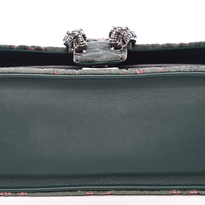 Gucci Velvet Moon Calfskin Crystal GG Monogram Small Dionysus Shoulder Bag Avio Dusty Pink Black Diamond 11 of 13
