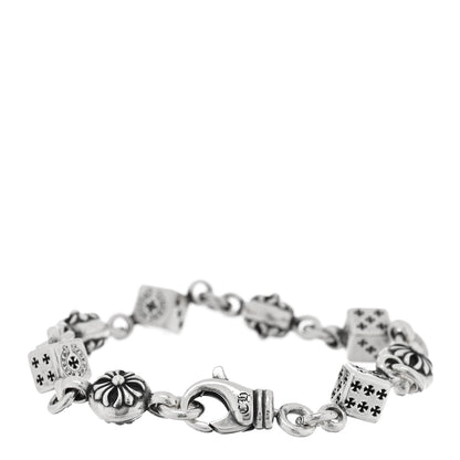 Chrome Hearts Sterling Silver Dice Cross Ball Bracelet 2 of 3