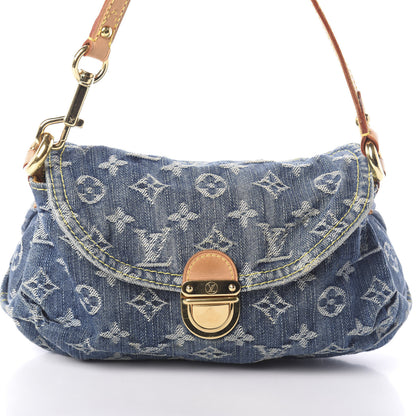 Louis Vuitton Monogram Denim Mini Pleaty Blue 7 of 9