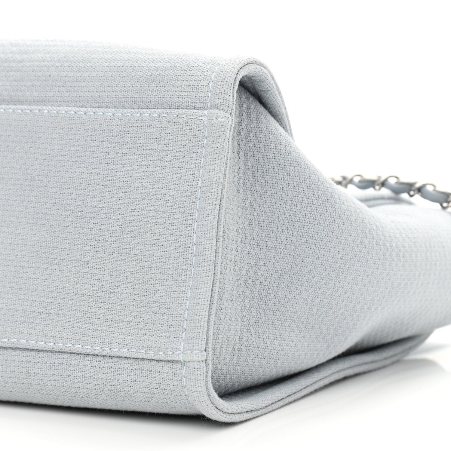 Chanel Mixed Fibers Small Deauville Tote Grey 10 of 11