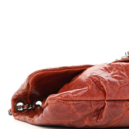 Chanel Caviar Quilted Medium Elastic Flap Bordeaux 8 of 9